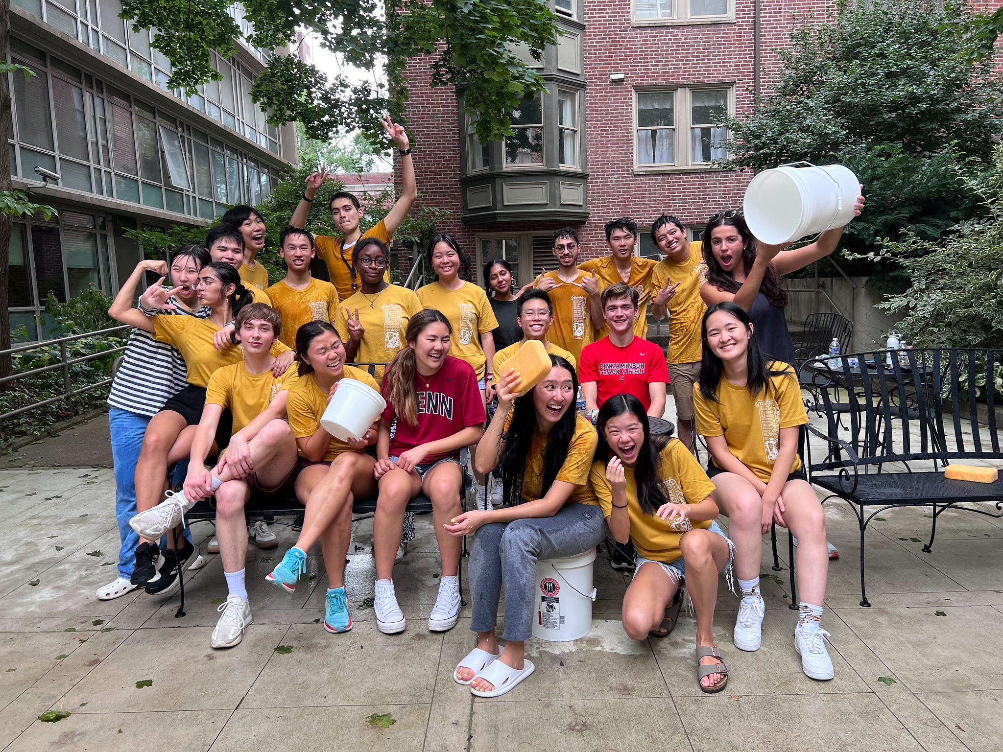 Kings Court English residents celebrating KCECH Day 