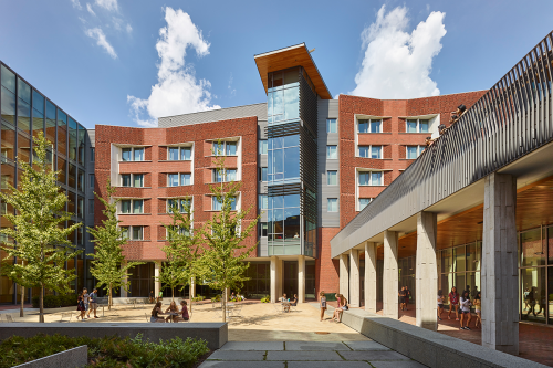 The Heyman Courtyard at Lauder College House