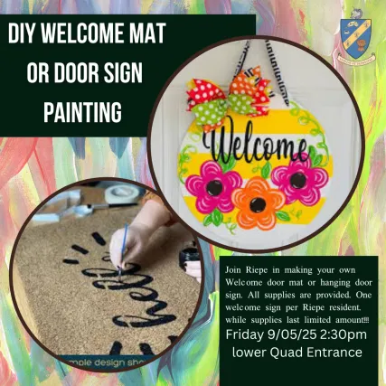 DIY DOOR SIGN OR WELCOME MAT PAINTING