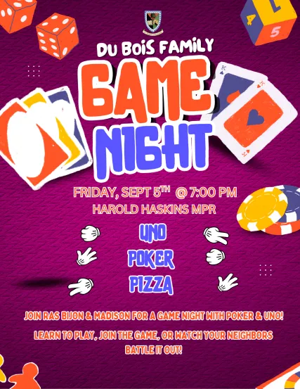 cards, poker chips, and gloved hands next to the words uno, poker and pizza