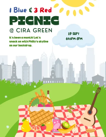 Picnic @ Cira Green for 1B and 3R