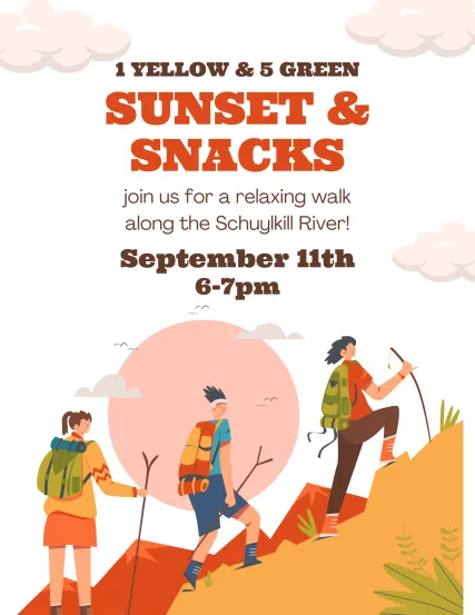 Sunsets & Snacks September 11th at 6pm