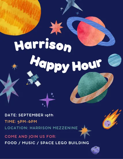 Happy Hour Flyer: Spaceships and Chips