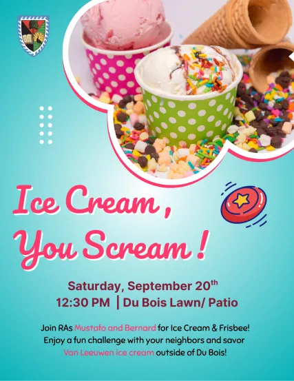 ice cream and frisbee