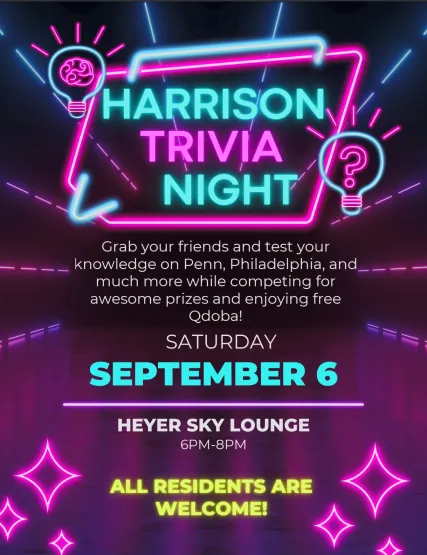Harrison Trivia Night Flyer
