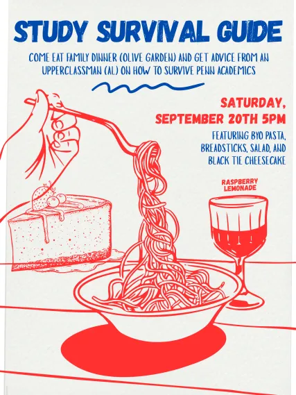 Study Survival Guide event Sep 20 5PM Class of 28 2nd Floor Lounge