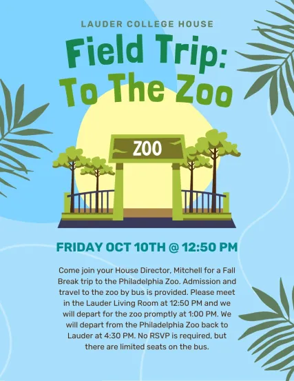lauder fieldtrip to the zoo