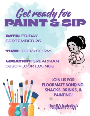 Paint & Sip Flyer