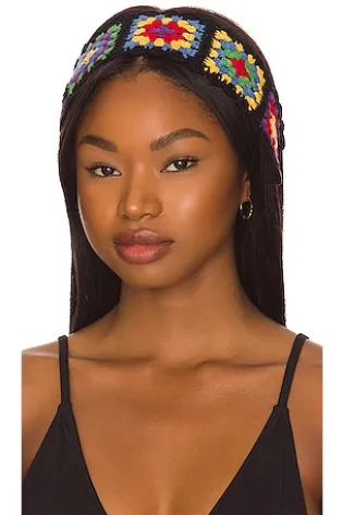 woman with headband