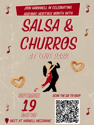 Salsa & Churros at Love Park Flyer