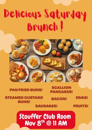 Brunch advertising flyer showing its details