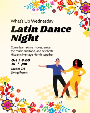 WuW Latin Dance Night flyer