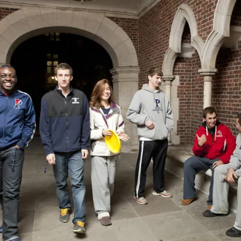 Riepe students in the Quad
