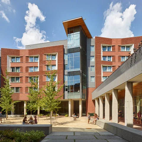 The Heyman Courtyard at Lauder College House