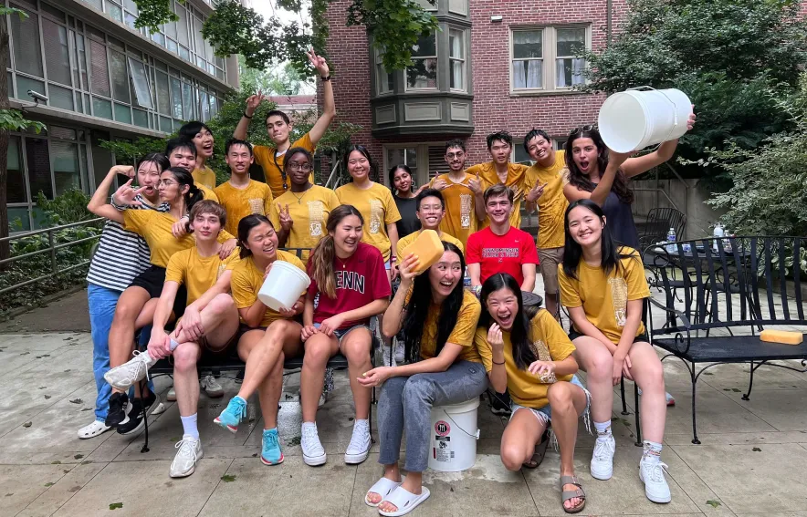 Kings Court English residents celebrating KCECH Day