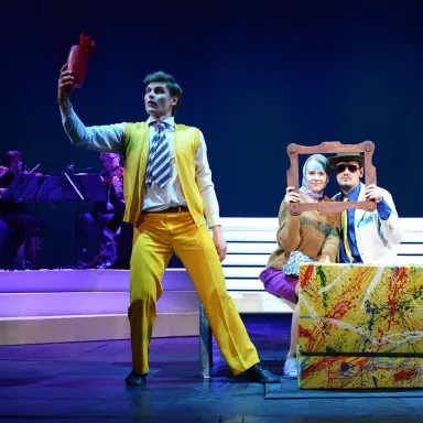 Actors in a stage play