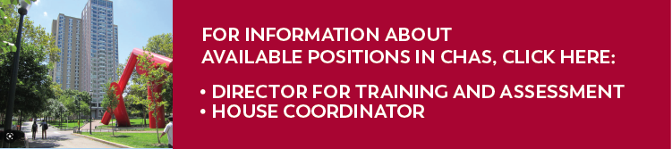 For information about our available positions, click here: - Director for Training and Assessment  - House Coordinator